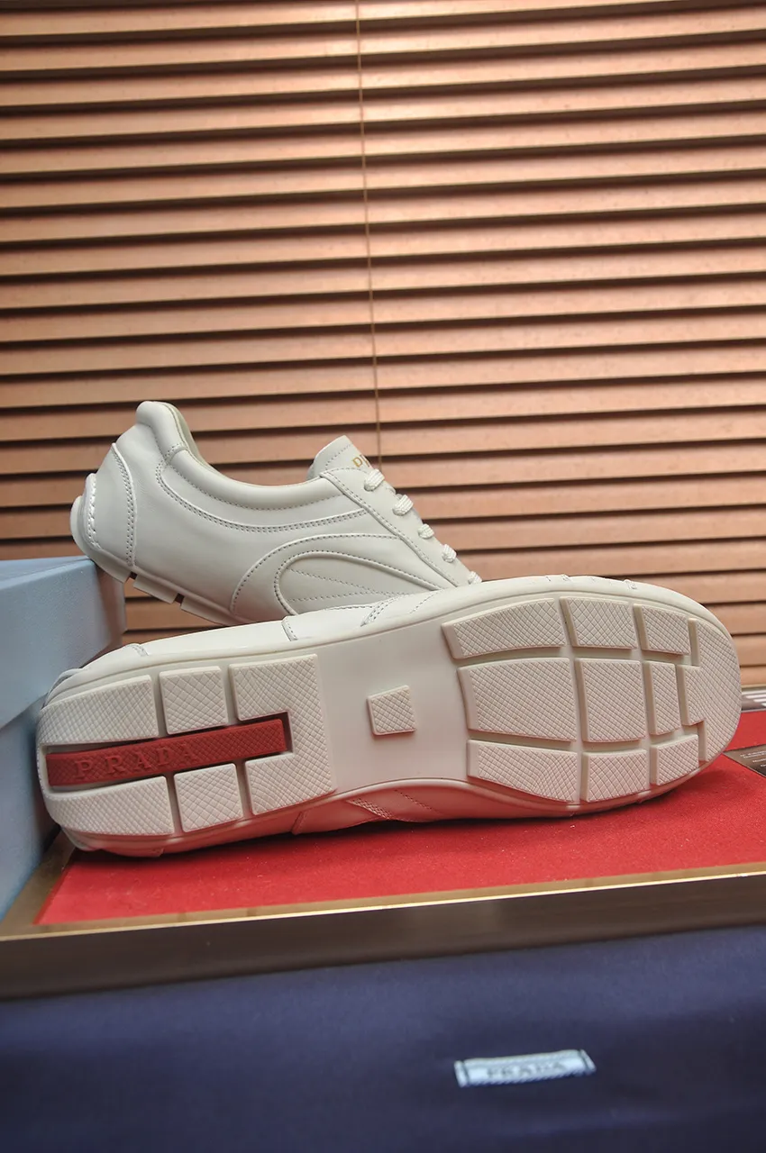 Men's shoes 💰560💶【PRADA】Prada casual shoes for couples, originally developed 1:1, made of high-mercerized cowhide with imported cowhide, silk sheepskin lining, rubber outsole, comfortable and soft on the feet, size for women: 35 to 40. Male 38 to 48💰🔥🔥🔥🔥🔥